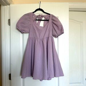 Purple Babydoll Dress